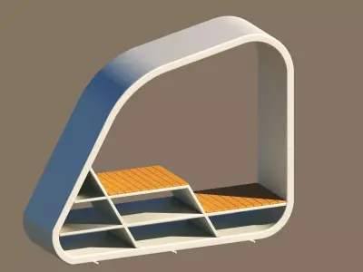 modern benches Free 3D model