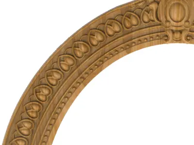 Carved picture frame STL 3D model 87