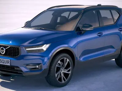 Volvo XC40 R-design 2018 3D model