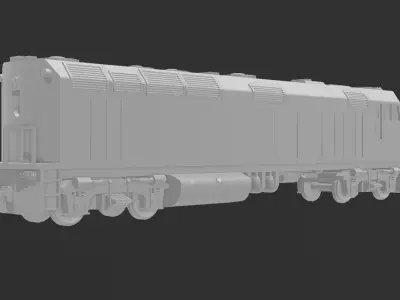 EMD F40PH Locomotive 3D print model