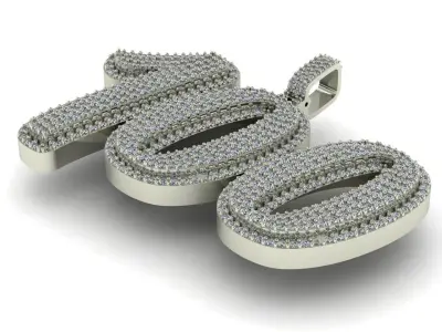 Solitaire Diamond Pendant - Diamond Pendat 3D print model