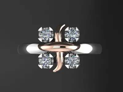 Ring Tiffany  3D print model