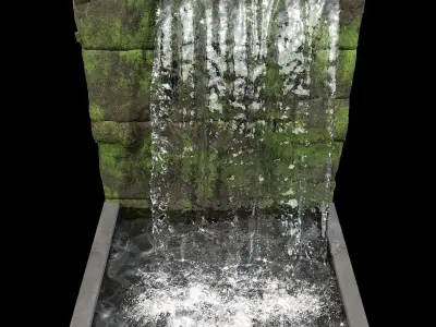 WATERFALL FOUNTAIN CASCADE  NO7 A 3D model
