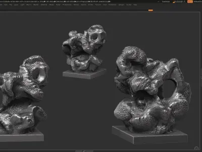 Modern Abstract Decorative sculpture 3d print model 3D print model order