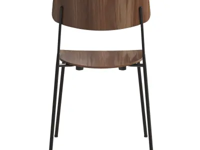 Ella Chair Four Leg base Laminate By Martela 3D model