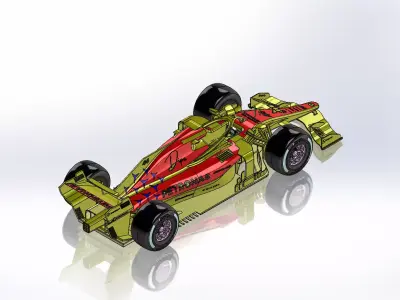 Mercedes-amg-formula-1-car 3D model