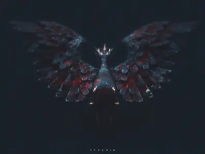 Pegauni Creature Low-poly 3D model