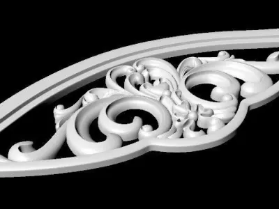 Central decor ornament for furniture 3D model 546
