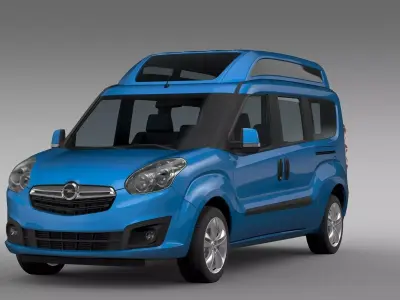 Opel Combo Tour High Roof LWB D 2015 3D model