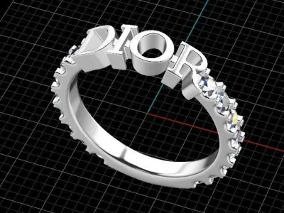 dior ring 3D model
