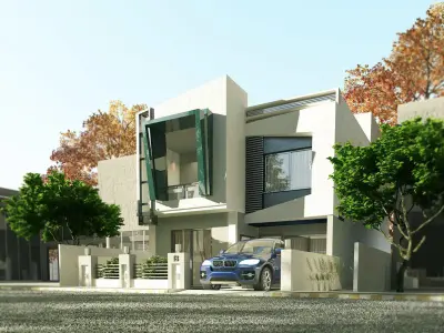 M-VI Modern House  3D model