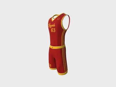 Basketball Fantasy Team Royals - Character Design Low-poly 3D model
