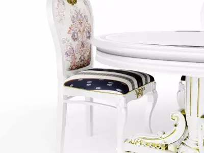 Dining table set 3D model