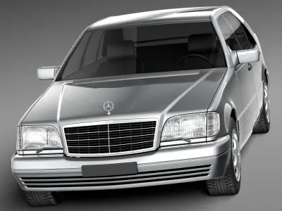 Mercedes-Benz S-class W140 1991-1998 3D model