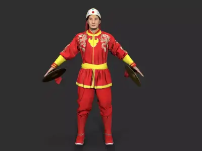 man Character Low-poly 3D model