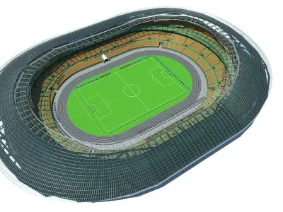 Stadium soccer 3D model