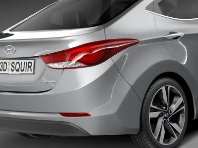 Hyundai Elantra Sedan 2014 3D model