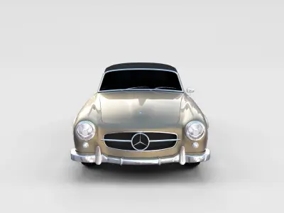 Mercedes 190SL Soft Top rev 3D model