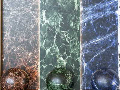 Marazzi Allmarble Vol 1 - Marble Wall - Floor Tiles -Set of 19 Texture