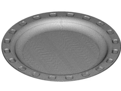 Plastic Dish Plate 3D model