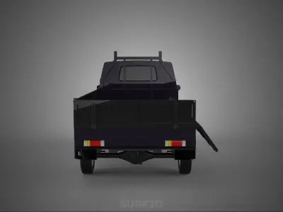 FLAT DECK BED DROP SIDE LOAD BODY GATE DOOR PICKUP TRUCK CAR BOX 3D model