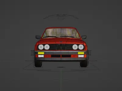 car bwm e 30 3D model