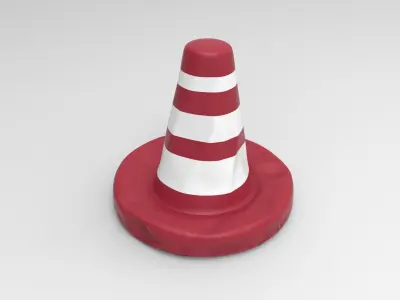 Cone Pillow Low-poly 3D model