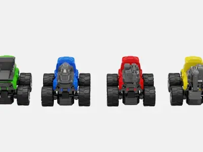 Toy Vehicles Pack 3D model
