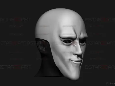 Black Sperm Mask - One Punch Man Cosplay 3D print model