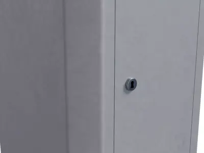 Barrier Gate Low-poly 3D model