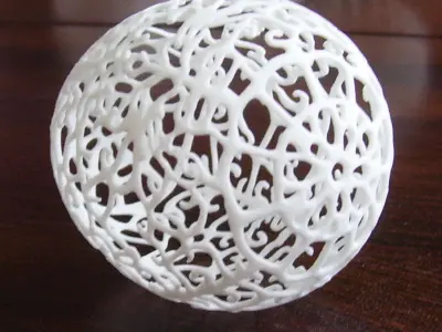 Floral Easter Egg 3D print model