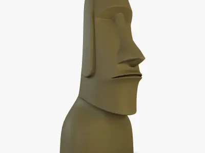 Moai Statues V 1 3D model