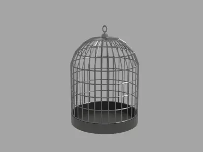 Bird Cage Low-poly 3D model shop