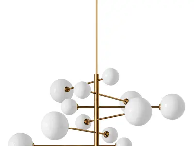 Chandelier Argento L 3D model