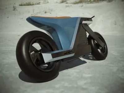 Futuristic Moto 2 3D model