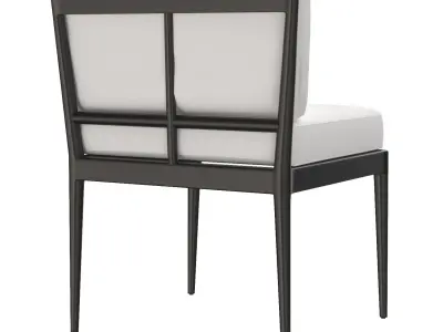 Laurel Aluminum Dining Side Chair 3D model