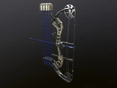 Compound bow 3D model order