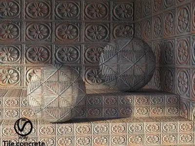 concrete tile set 02 Texture