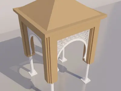 Traditional Moroccan Door 3D model
