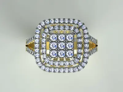 Model055r Square Ring 3D print model