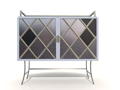 bar cabinet Low-poly 3D model purchase