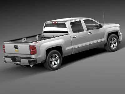Chevrolet Silverado 1500 Double Cab CG 2015 3D model