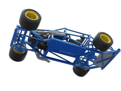 Vintage Asphalt Modified stock car Base Scale 1 to 25 3D print model