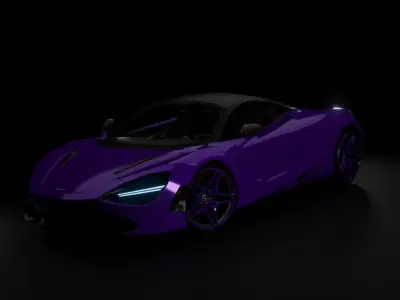 McLaren 720S Low-poly 3D model