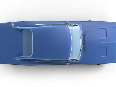 Dodge Charger 1969 Low-poly 3D model