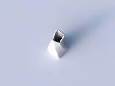 Vase twisted squeezed and bent quadratic with smooth horizont... 3D print model