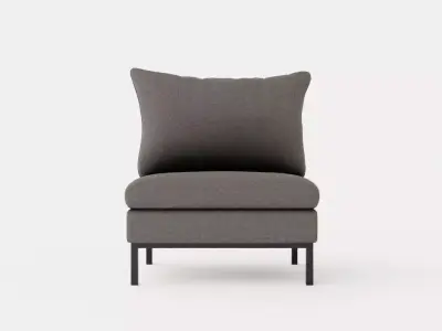 Tribeca armchair Low-poly 3D model