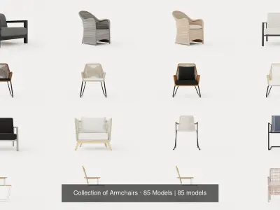 Collection of Armchairs - 85 Models