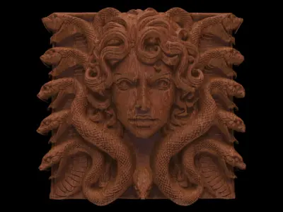 medusa frame cnc decor model 3D print model