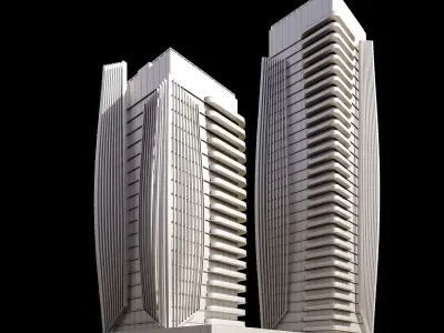 15 High-Rise Building 3D model